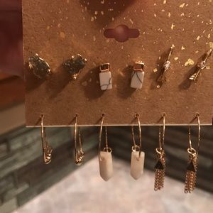 NWT. Set of 6 pairs of Earrings